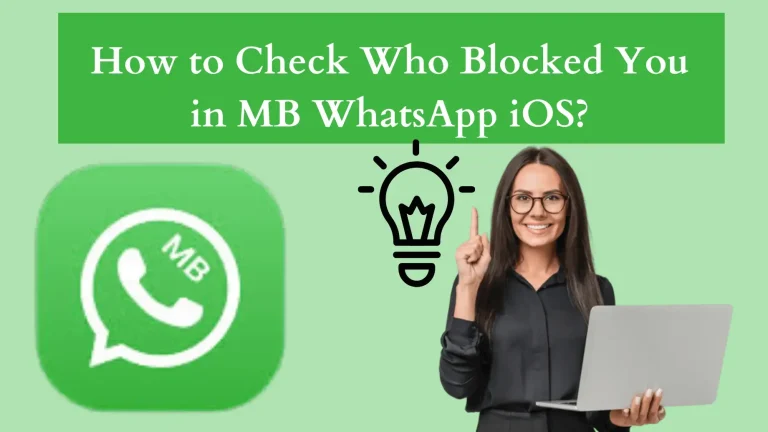 How to check Who Blocked you in MB WhatsApp iOS?